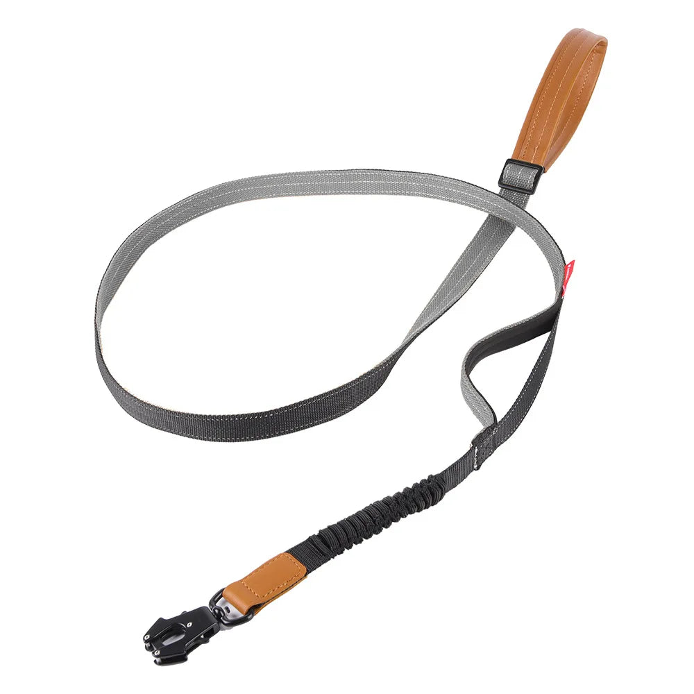 Heavy-Duty Tactical Bungee No-Pull Dog Leash for Large Dogs