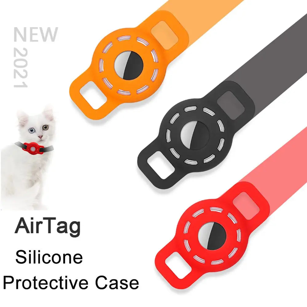 Apple AirTag Silicone Collar Sleeve for Dogs & Cats — 12 Colours