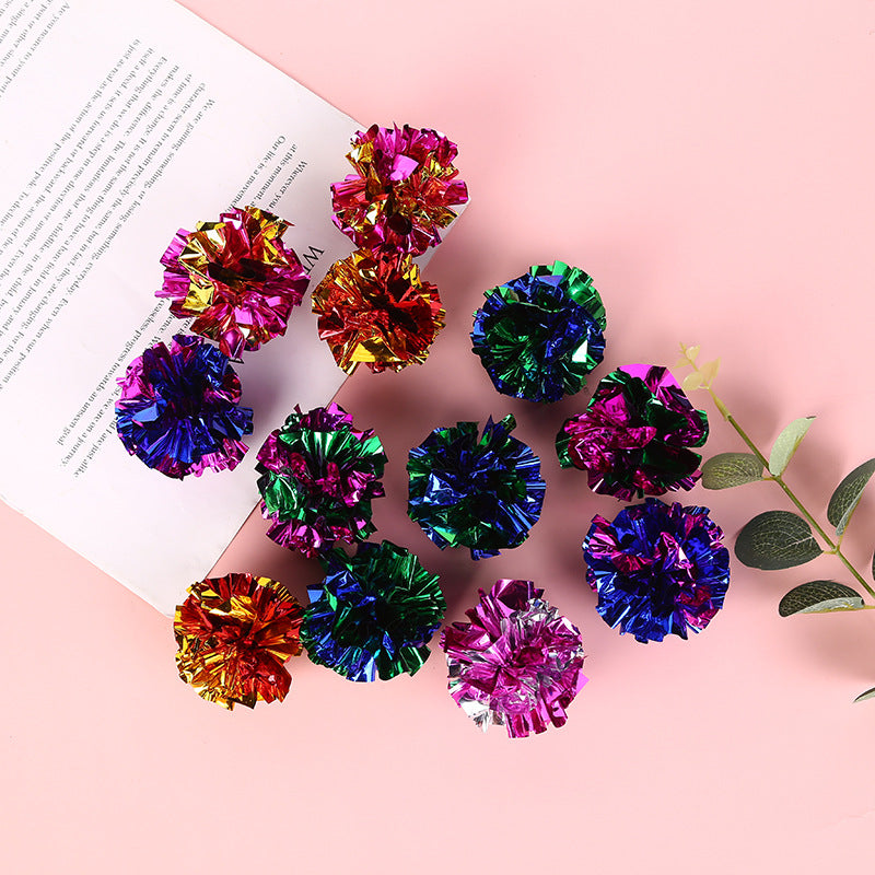 Ringing Paper Ball Cat Toys - 10 Pack Interactive Play Balls