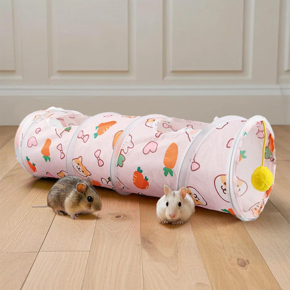 Carrot Shaped Hamster Hideout and Tunnel