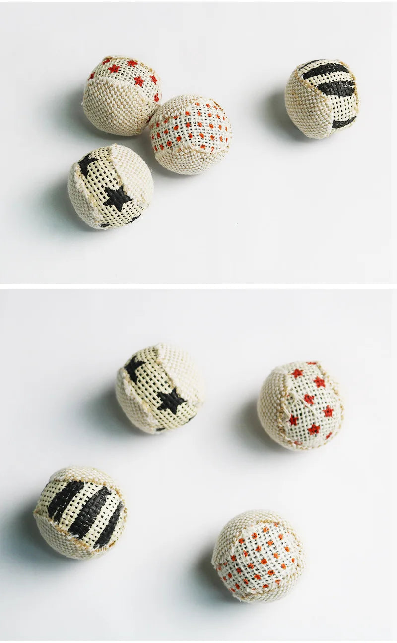 Sisal Scratching Ball Interactive Cat Toy