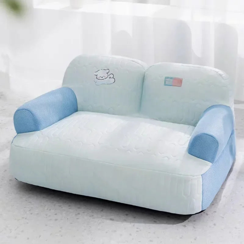 Tapis de couchage respirant pour animaux de compagnie avec coussin rafraîchissant pour l'été