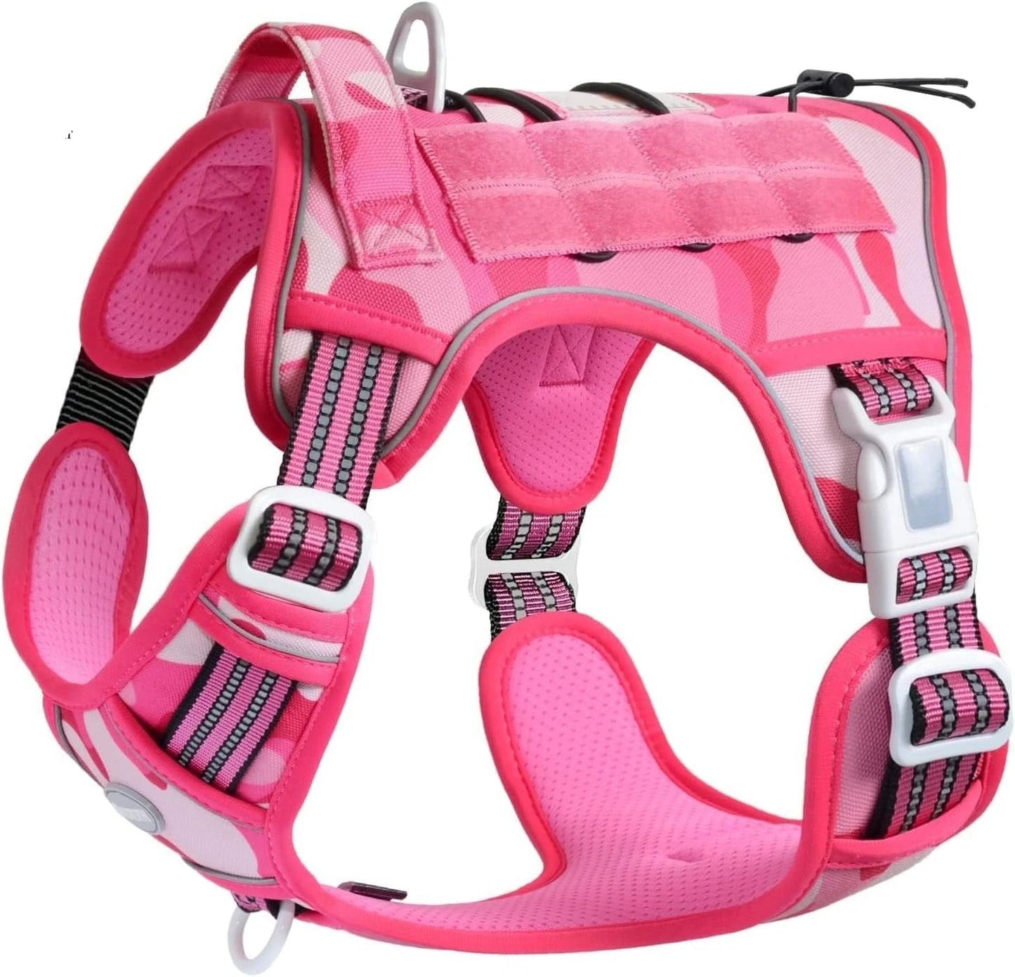 No-Pull Tactical Dog Harness with Reflective Strips