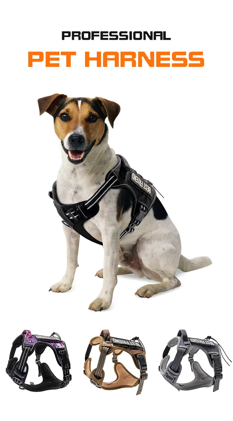 Tactical Military Training Dog Harness Vest