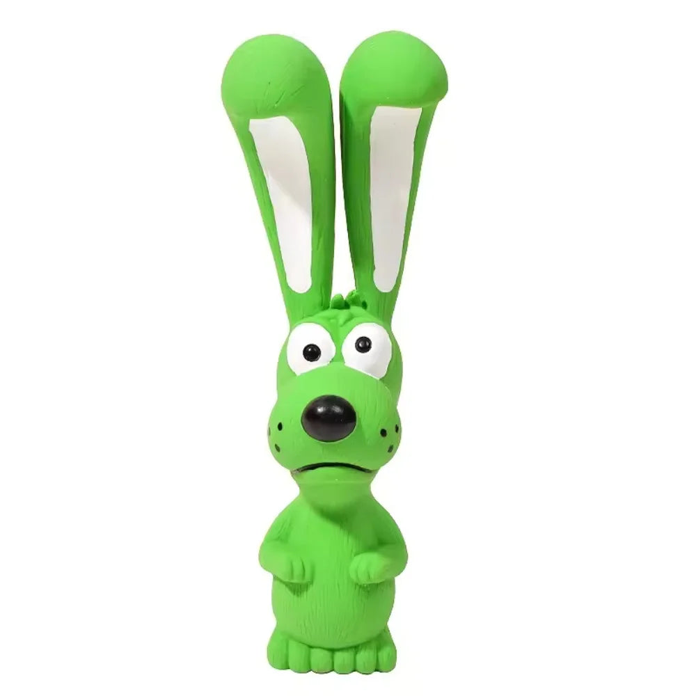 Squeaky Rabbit Latex Dog Chew Toy