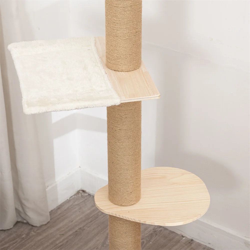 Adjustable Floor-to-Ceiling Cat Tree