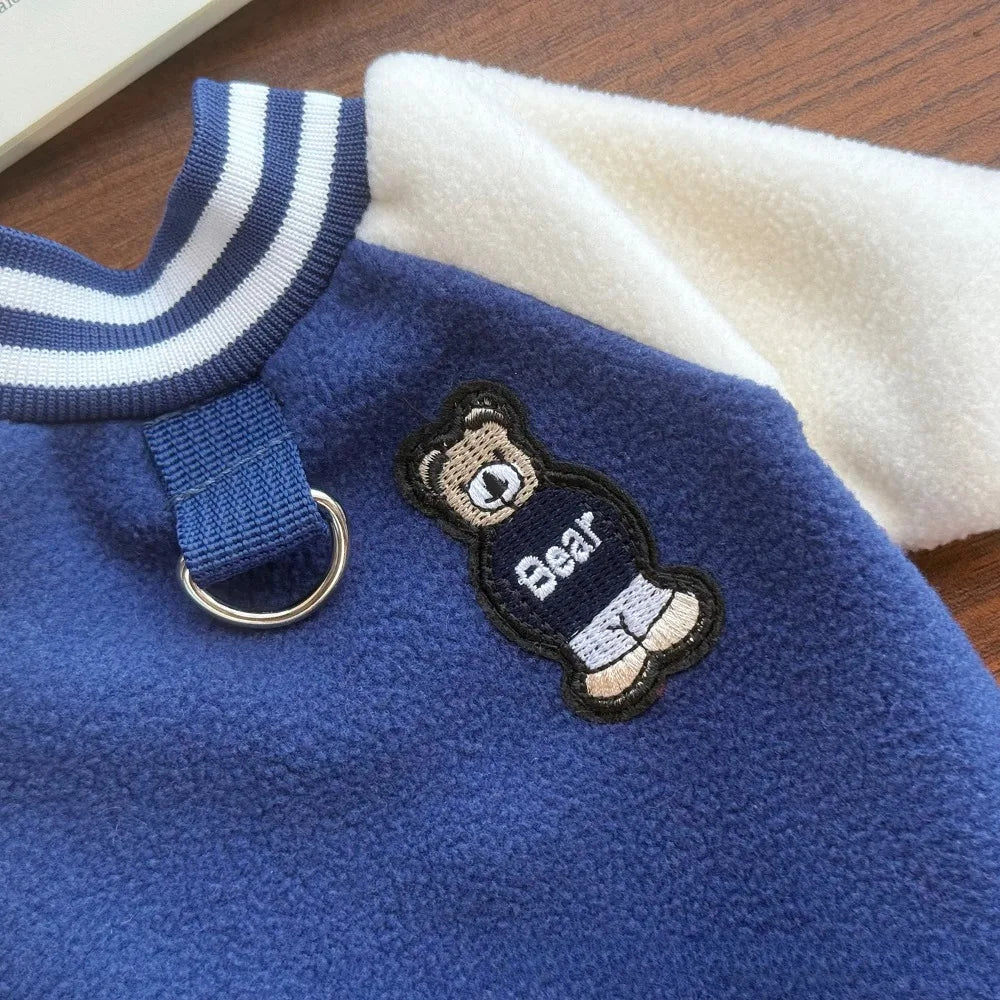 Veste de baseball pour petits et moyens chiens et chiots