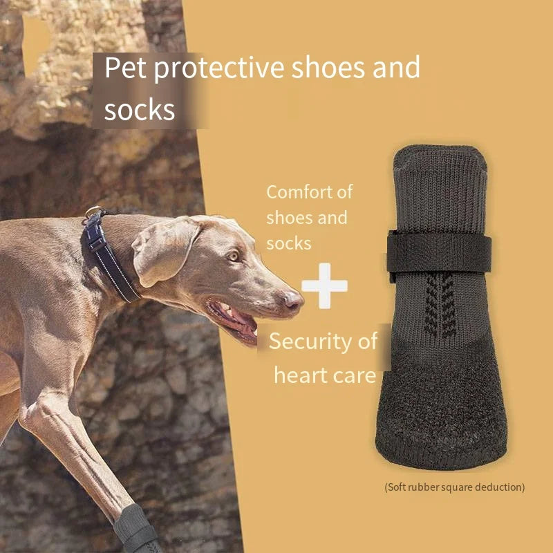 Antifreeze Winter Dog Snow Boots – Paw Protection Shoes for Small to Large Dogs