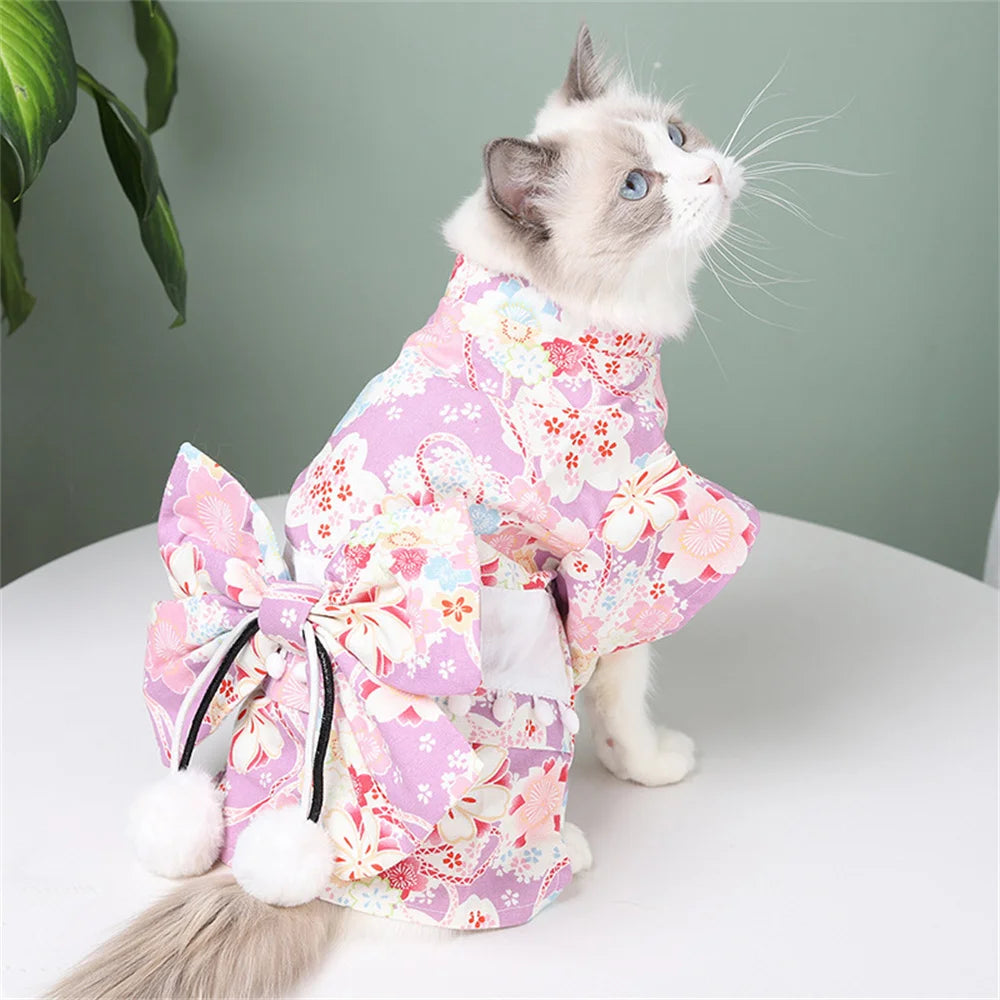 Japanese Kimono Costume for Cats & Dogs