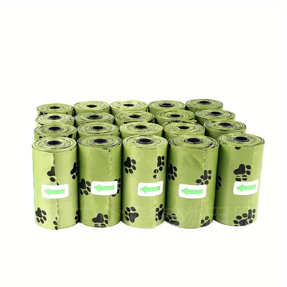 Biodegradable Dog Poop Bags with Dispenser — 15 Bags Per Roll