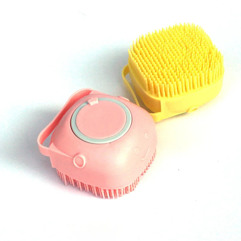 Silicone Pet Bath Brush - Massage Grooming Comb for Dogs and Cats