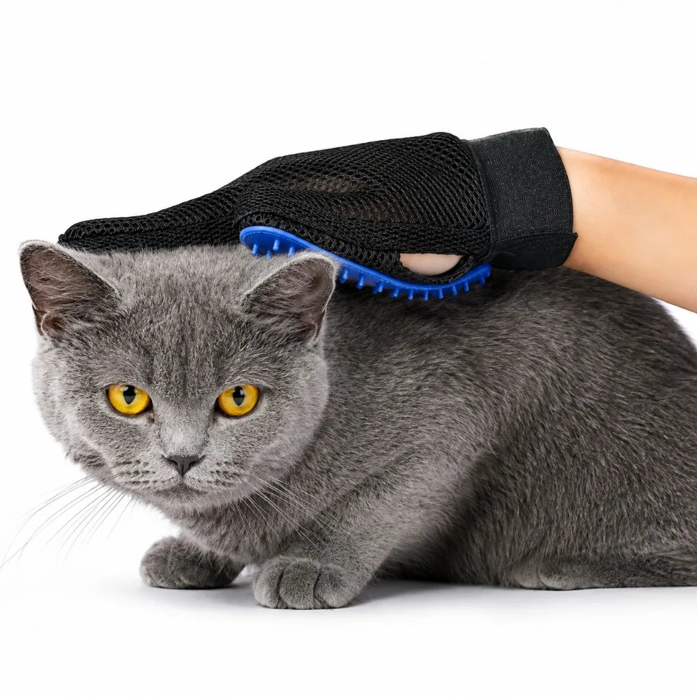 Silicone Pet Grooming Glove for Cats & Dogs