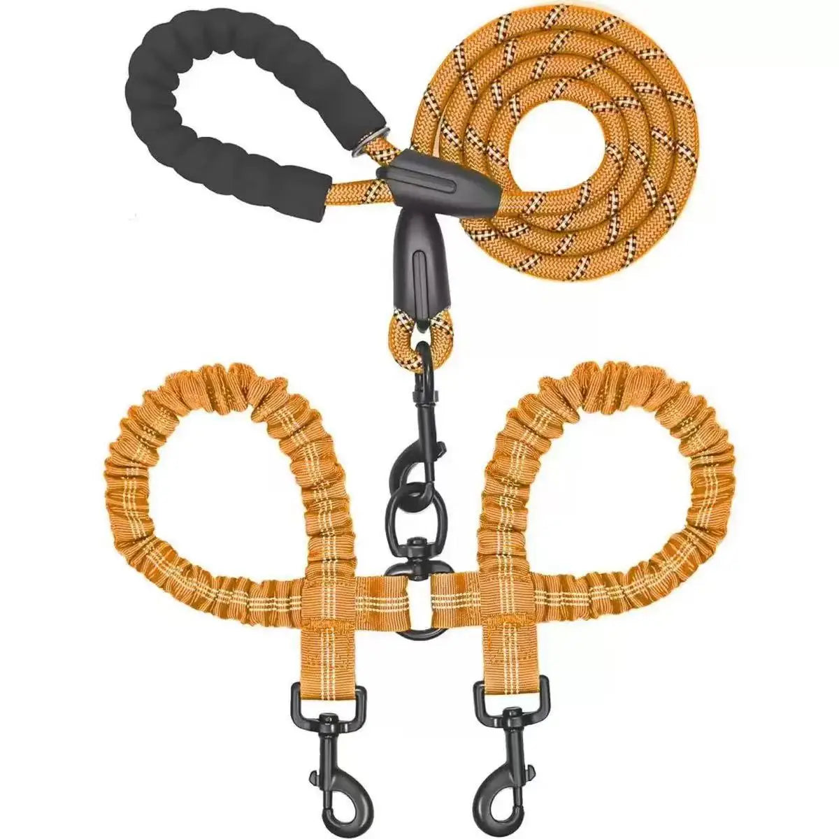 Dual Dog Coupler Leash – Walk 2 Dogs at Once