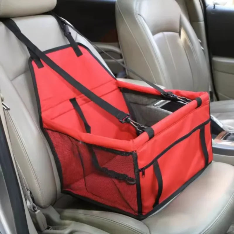 Foldable Dog Car Booster Seat with Safety Belt