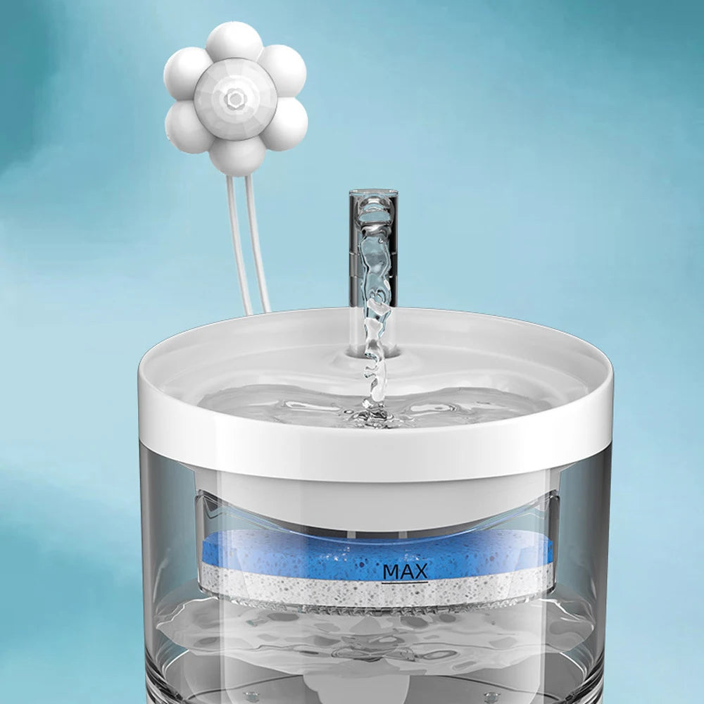 Fontaine à boire automatique pour animaux de compagnie à domicile Capteur de mouvement Filtre Fontaine universelle Alimentée par USB Capteur Chats Chiens Accessoires pour animaux de compagnie