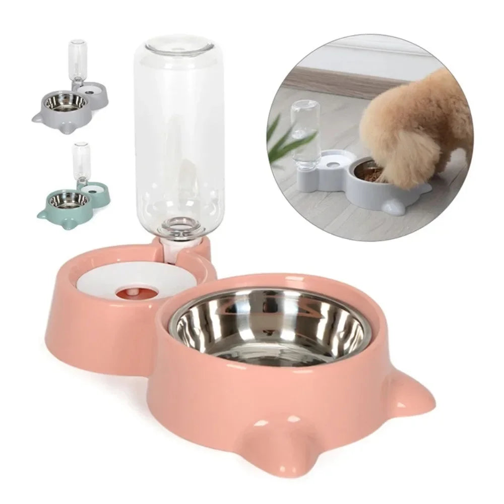 Gravity Pet Water & Food Dispenser Station – For Cats & Dogs