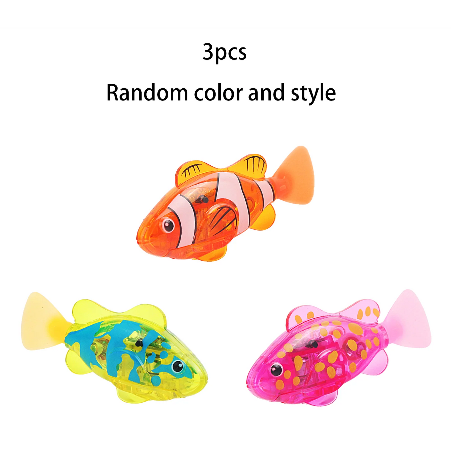 LED Electronic Swimming Fish Toy - Waterproof Interactive Pet Toy
