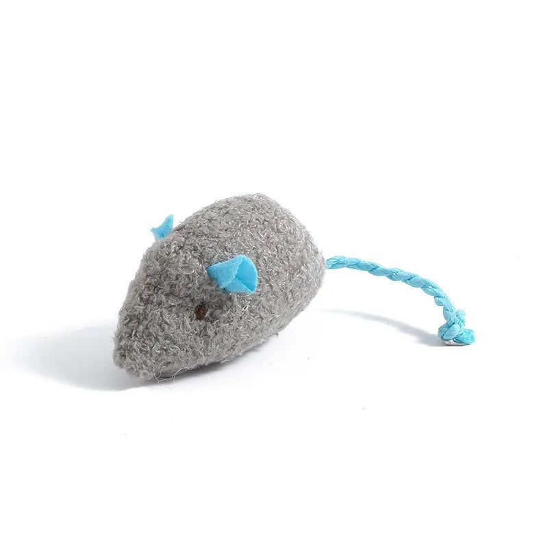 Catnip Filled Mouse Toys with Rattle