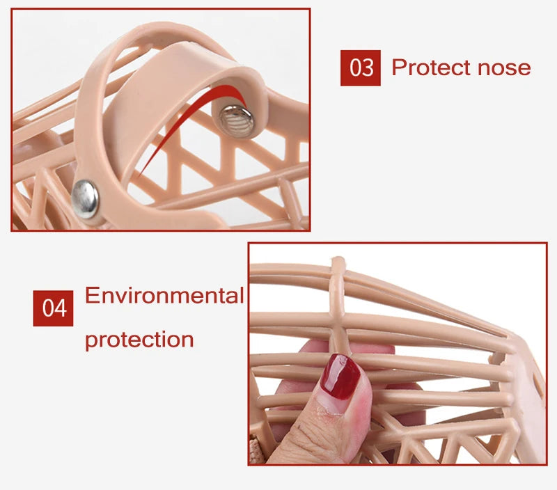 Adjustable Basket Muzzle for Dogs — 7 Sizes