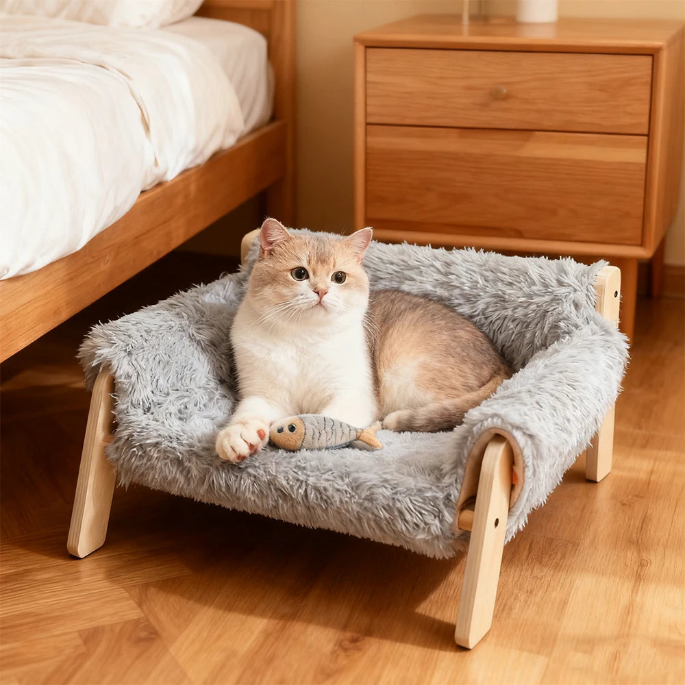 Raised Plush Pet Sofa Bed