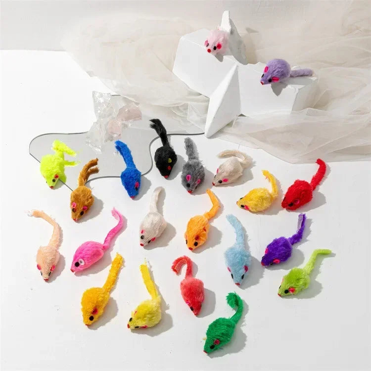 Catnip Mouse Toys with Rattle