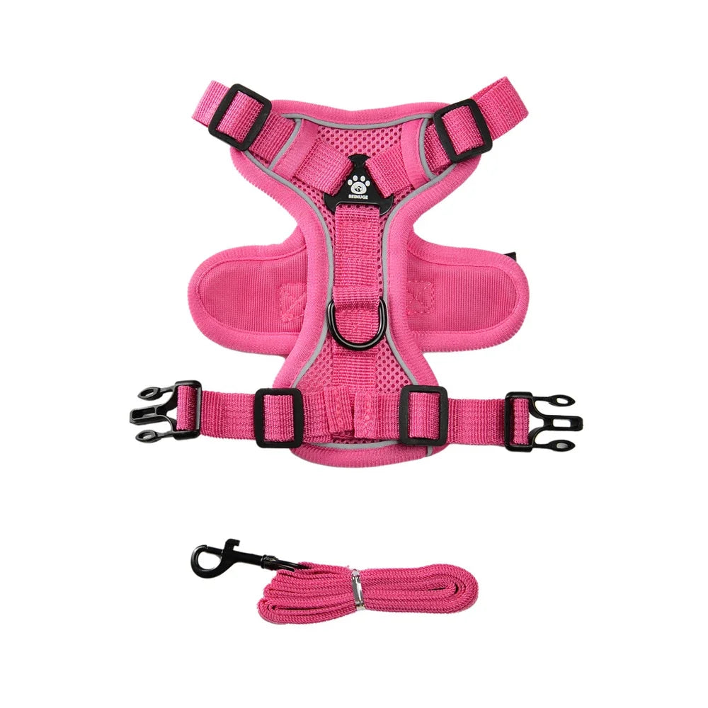 Escape-Proof Reflective Cat Harness & Leash Set — Breathable Vest for Outdoor Walking