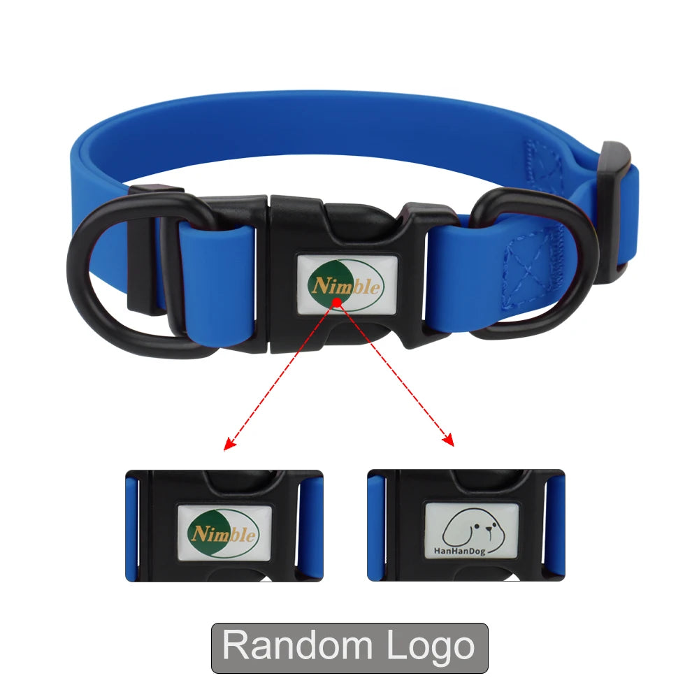 Waterproof Adjustable Pet Collar for Dogs & Cats