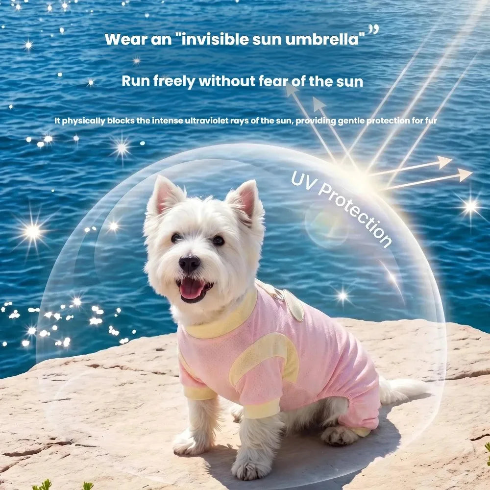 Ice Silk Cooling Jumpsuit for Small Dogs