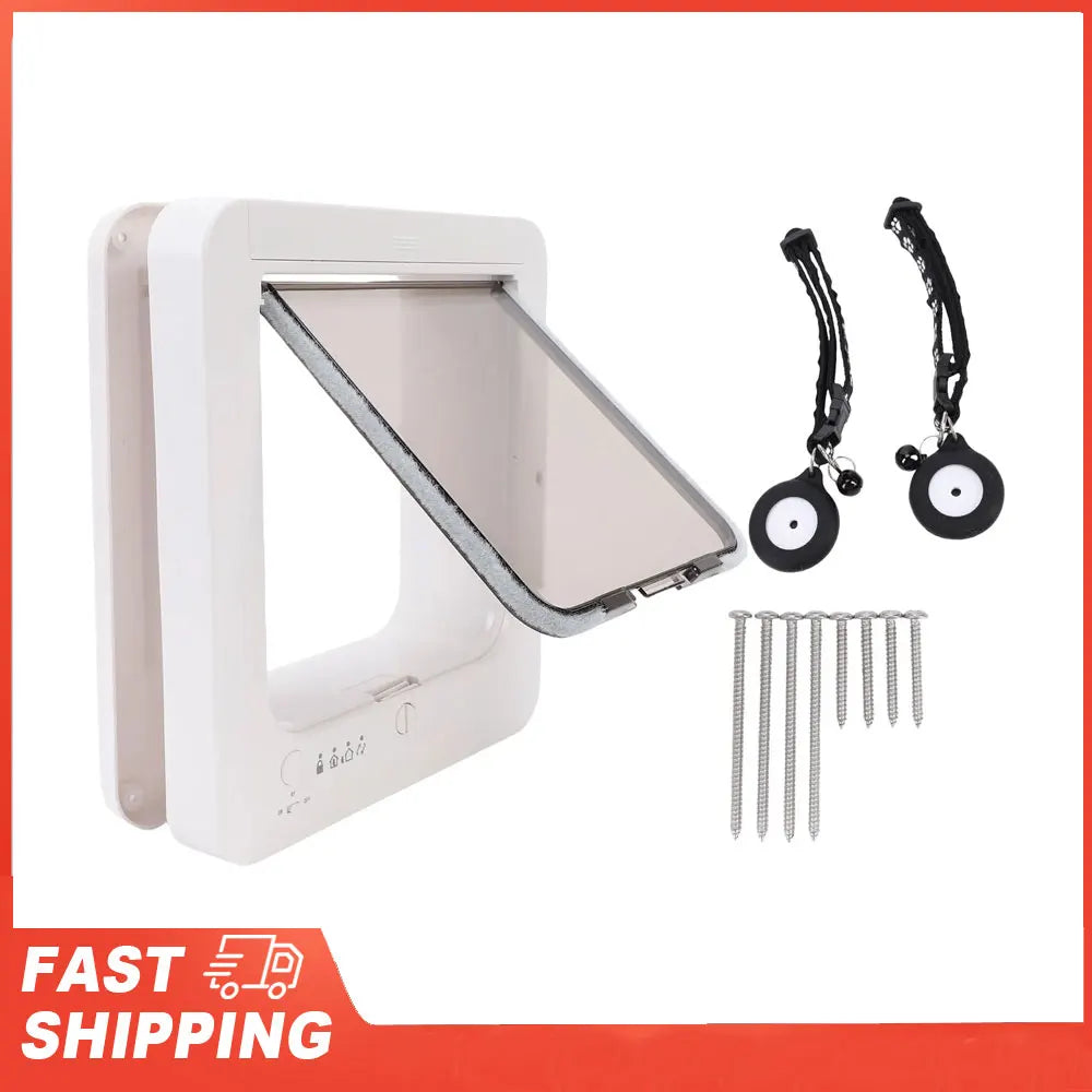 Collar-Activated Smart Cat Flap Door