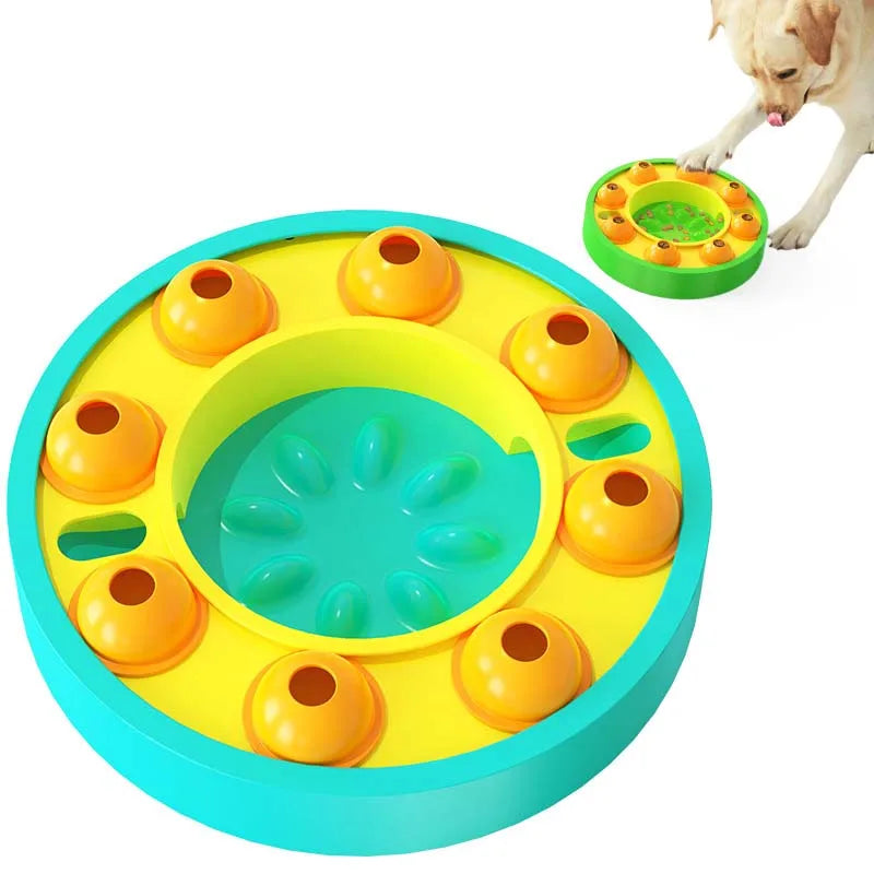 Interactive Dog Puzzle Feeder – Slow Feeding Treat Maze Enrichment Toy