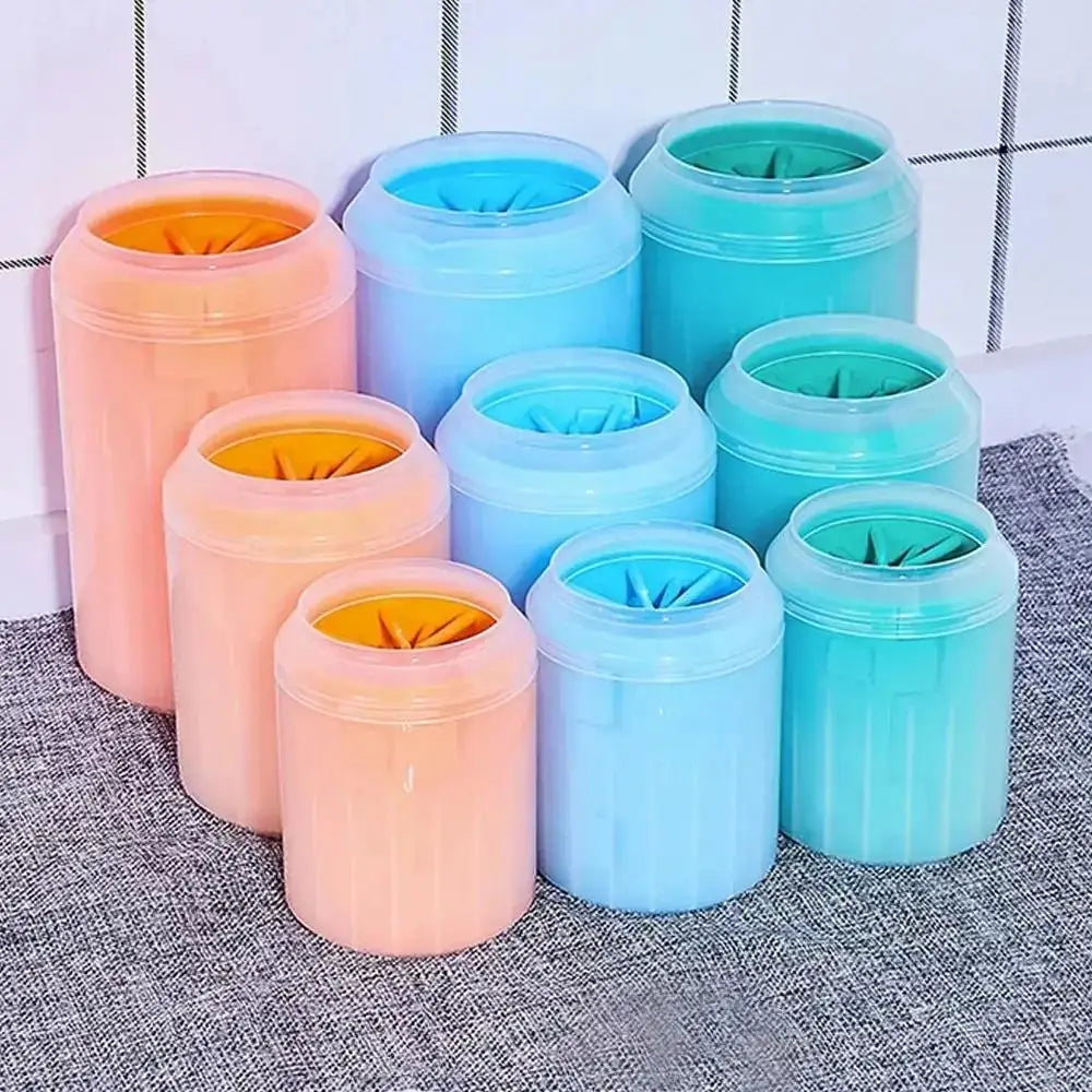 Silicone Dog Paw Cleaner Cup with Soft Bristles