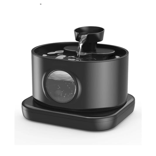Wireless Pet Water Fountain with Filtration - 2.8L Silent Rechargeable Dispenser