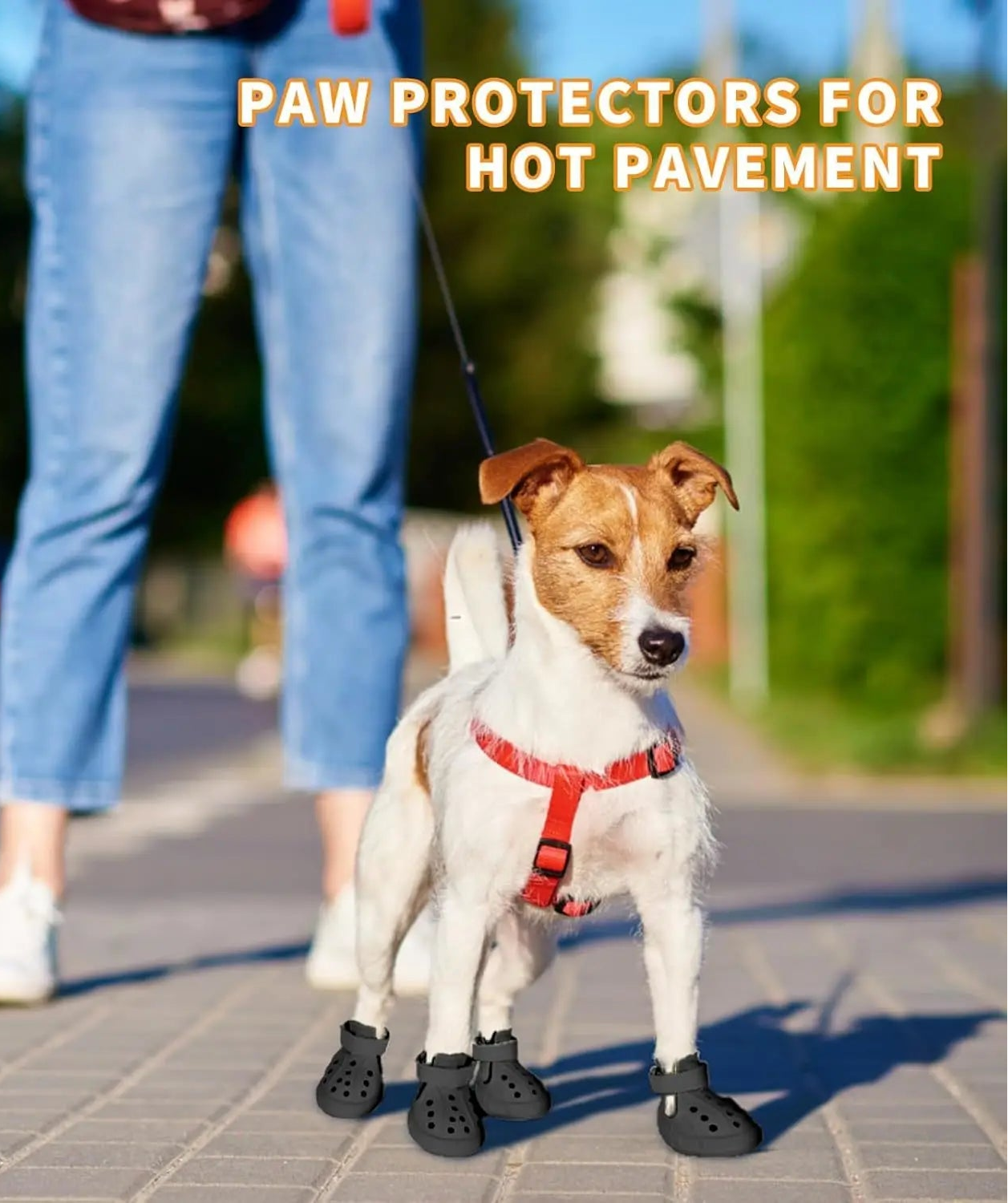 Waterproof Breathable Dog Sandals with Perforated Design