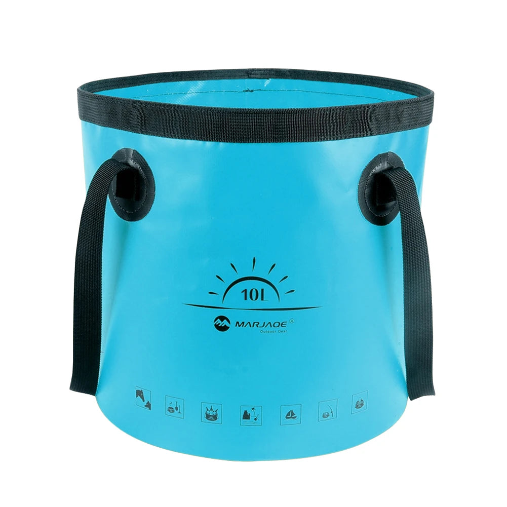 12V Portable Camping Shower Pump with Foldable Bucket Options