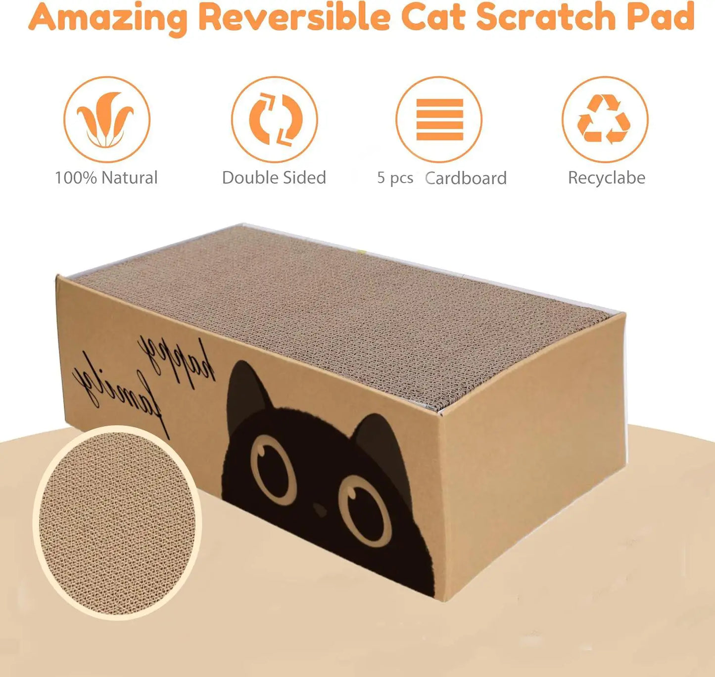Cardboard Cat Scratching Pad & Bed Combo