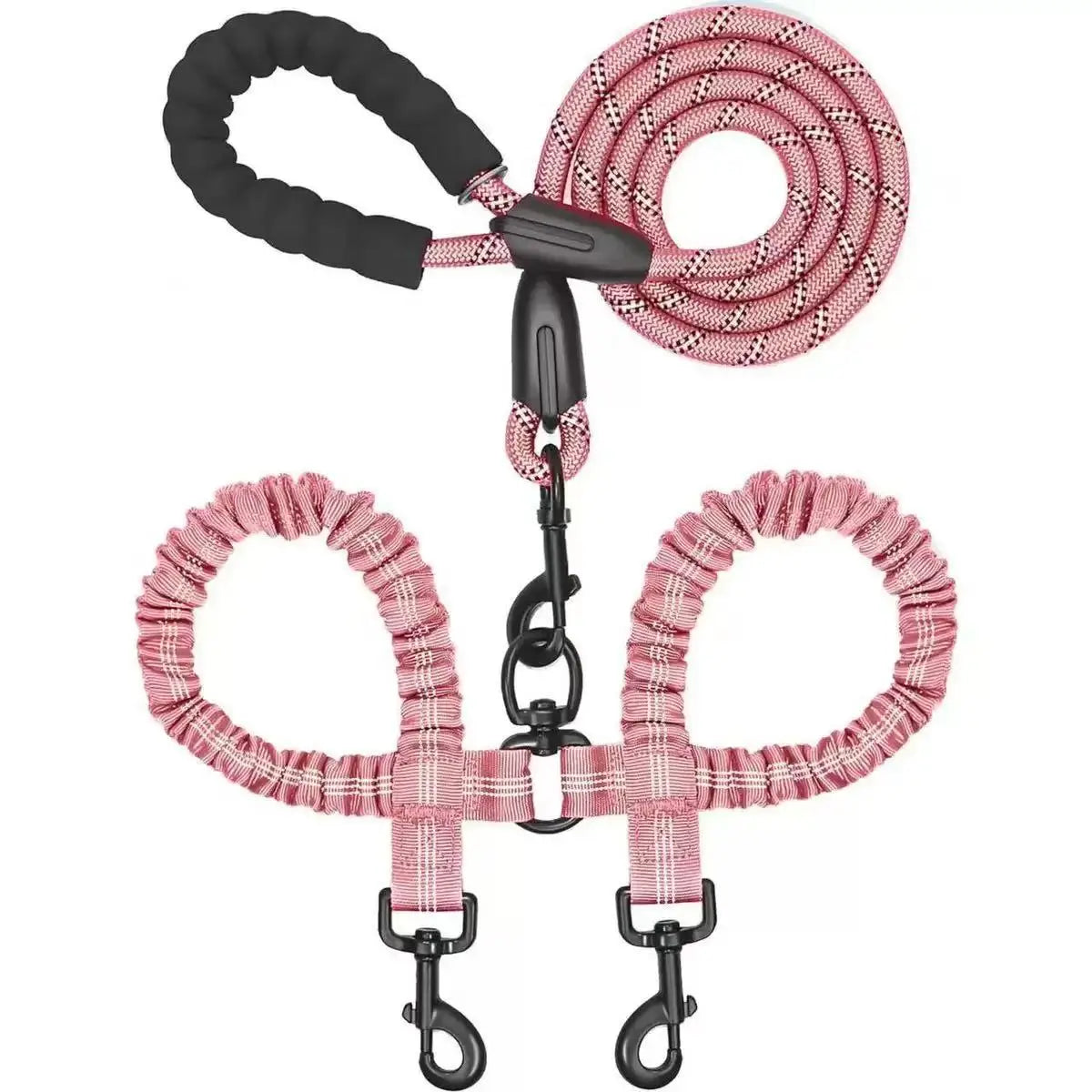 Dual Dog Coupler Leash – Walk 2 Dogs at Once