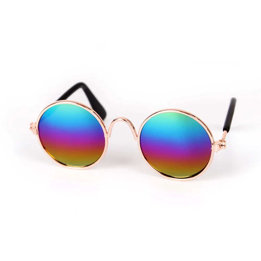Vintage Round Pet Sunglasses for Cats & Small Dogs