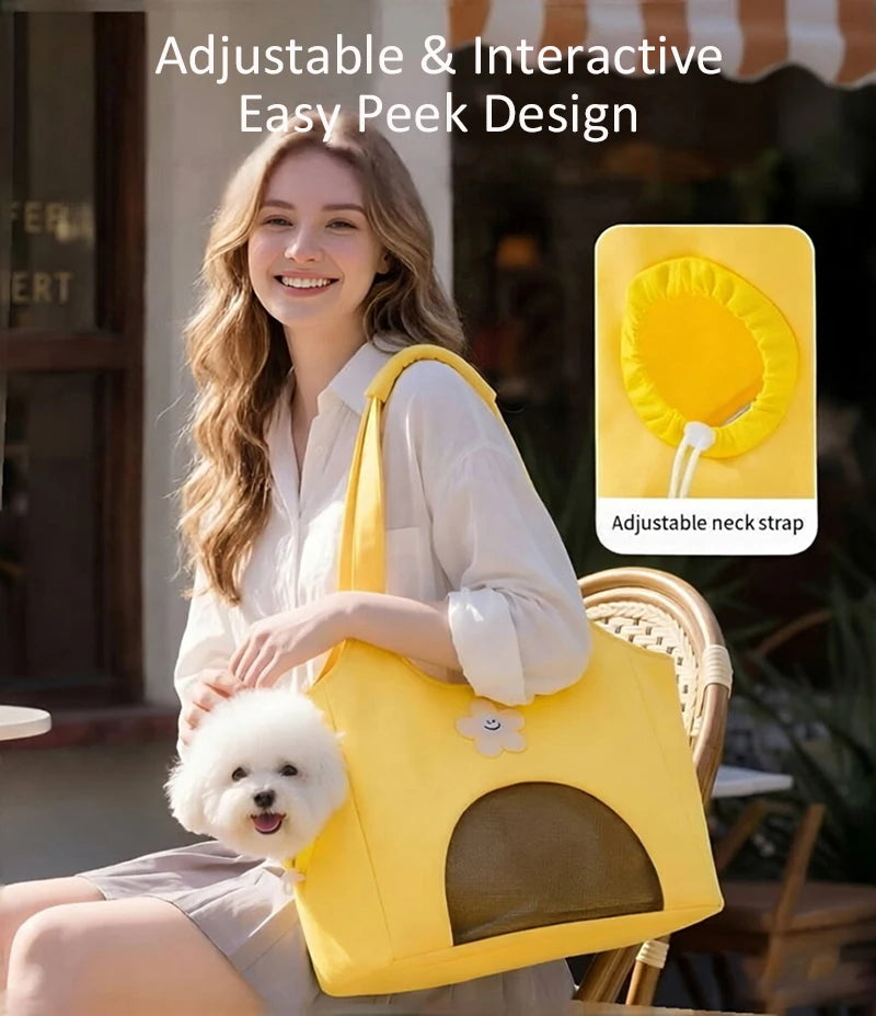 Canvas Pet Carrier Bag for Small Dogs & Cats — Up to 7.5kg