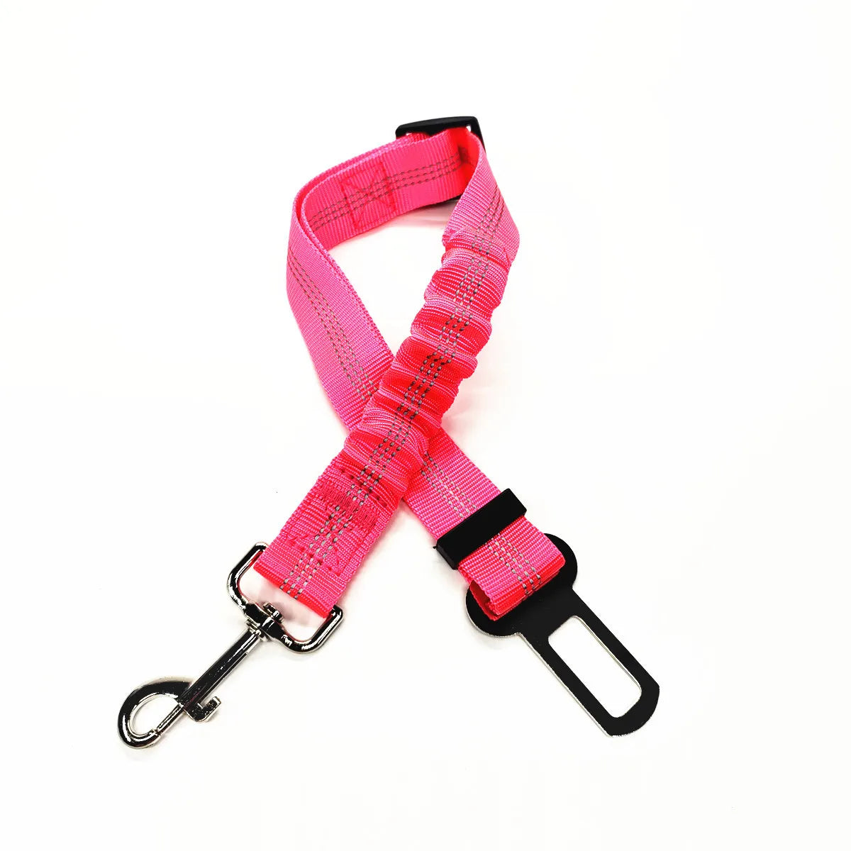 Ceinture de sécurité rétractable pour chien avec bande réfléchissante