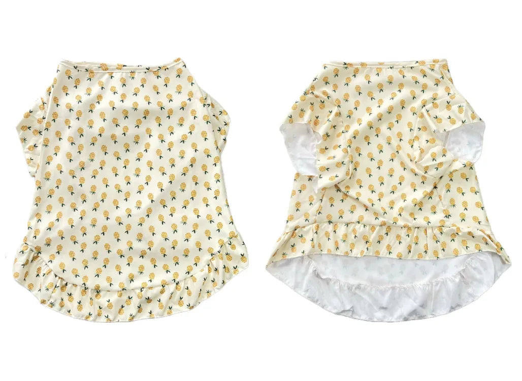 Robe de princesse rafraîchissante et gilet d'été pour chiens de taille moyenne et grande