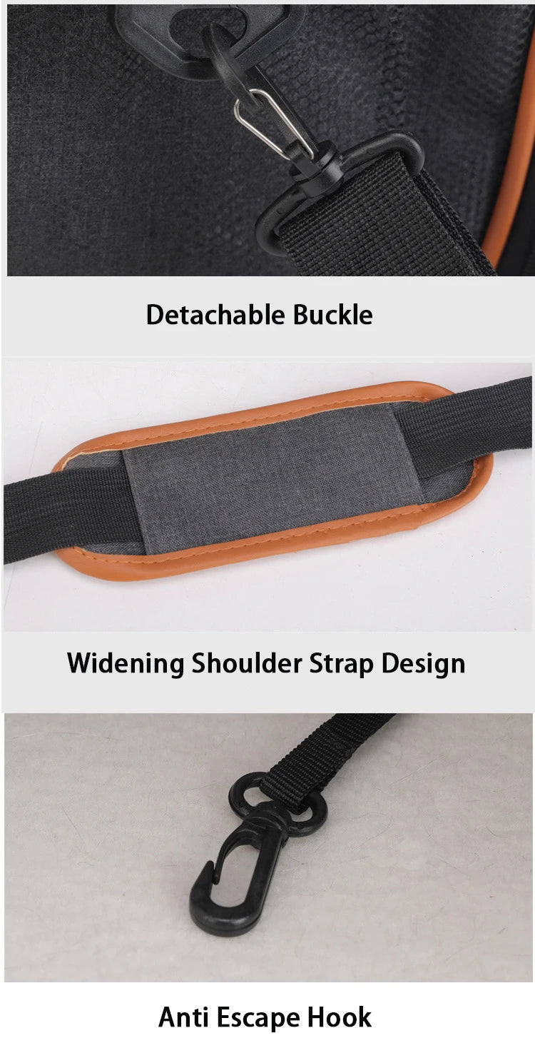 Anti-Collapse Pet Carrier Handbag with Storage Pockets