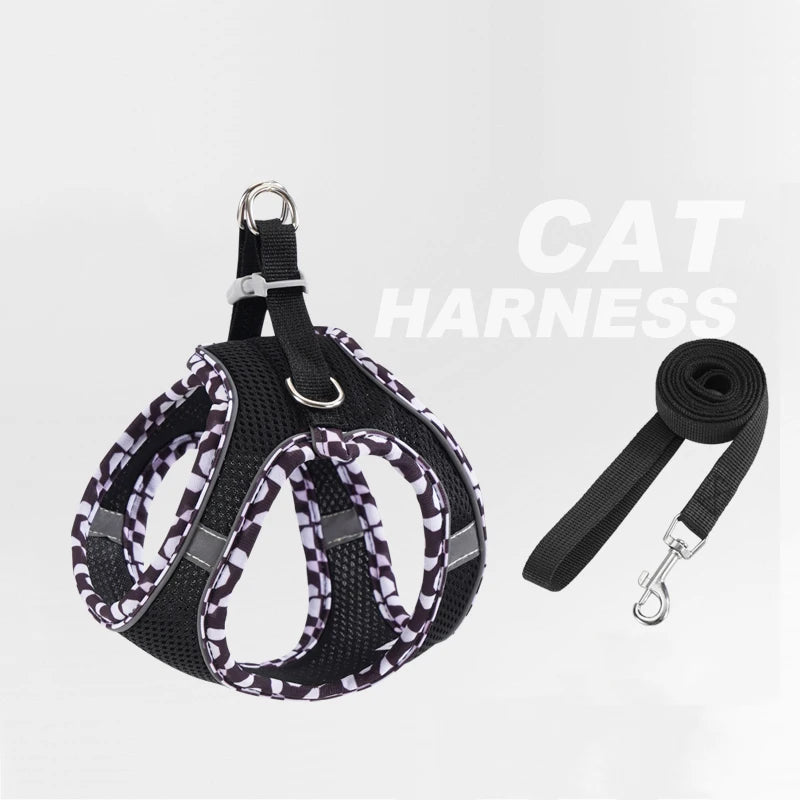 No-Pull Step-In Dog Harness & Leash Set for Small & Medium Dogs