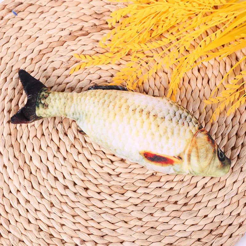 Realistic Plush Fish Cat Toy Pillow