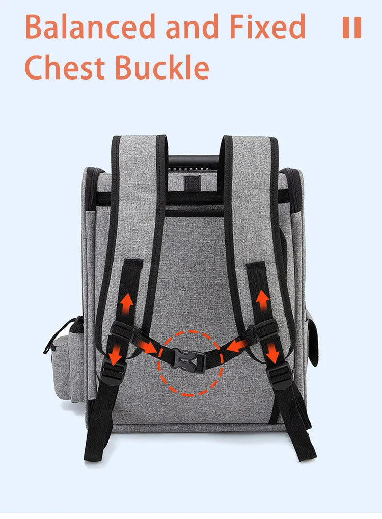 Expandable Pet Backpack Carrier for Cats & Dogs