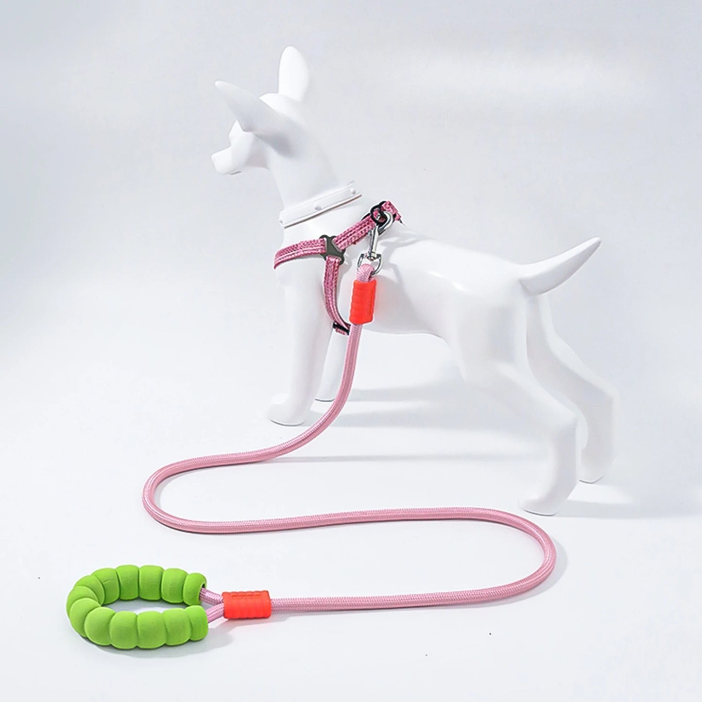 Ensemble harnais et laisse réglables pour chien - Corde en nylon durable