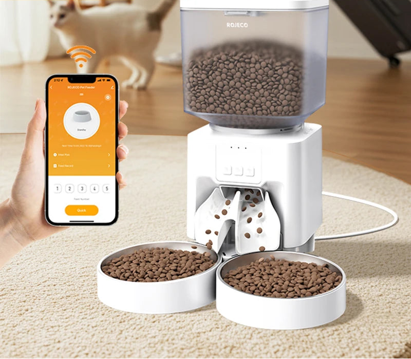 4.5L Smart Wi-Fi Automatic Pet Feeder with App Control