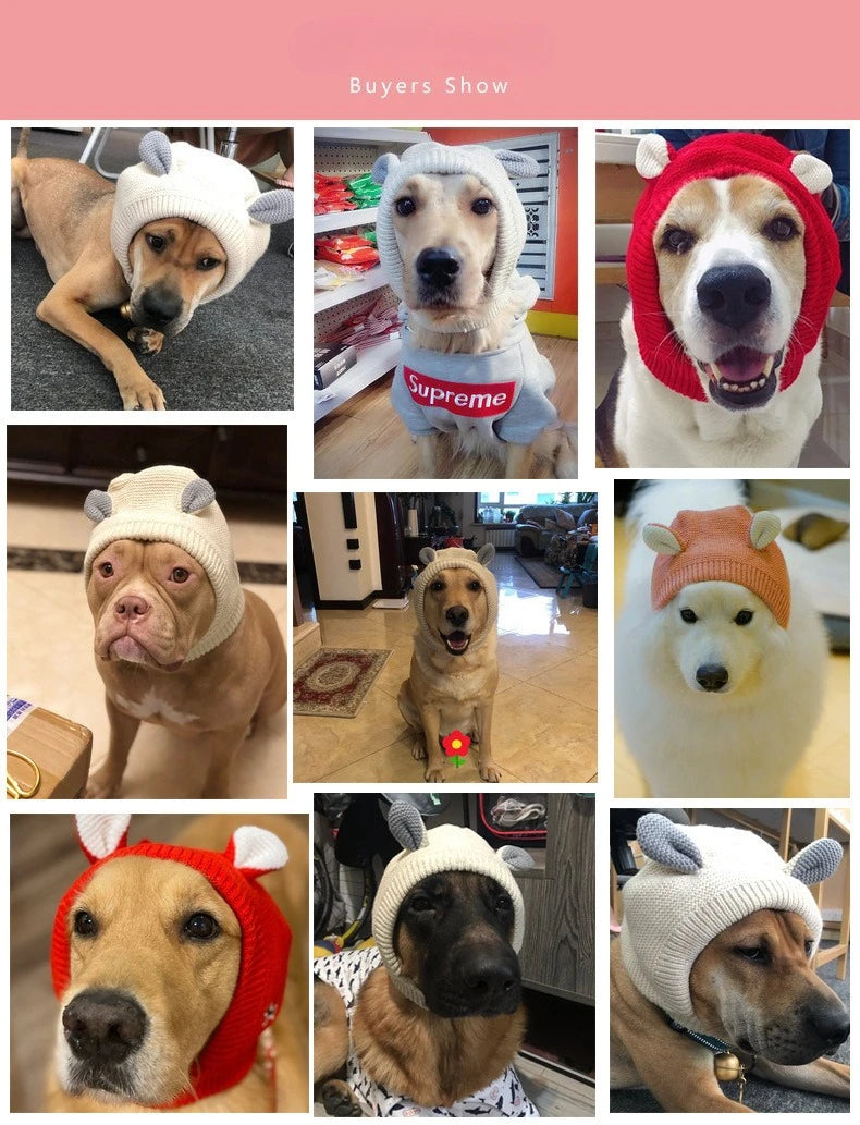 Pet Winter Hat - Warm Headgear for Dogs and Cats