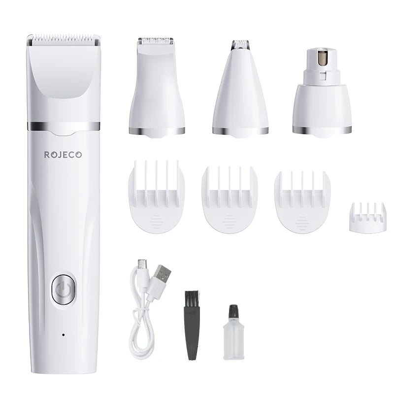 4-in-1 Electric Pet Grooming Clipper Kit