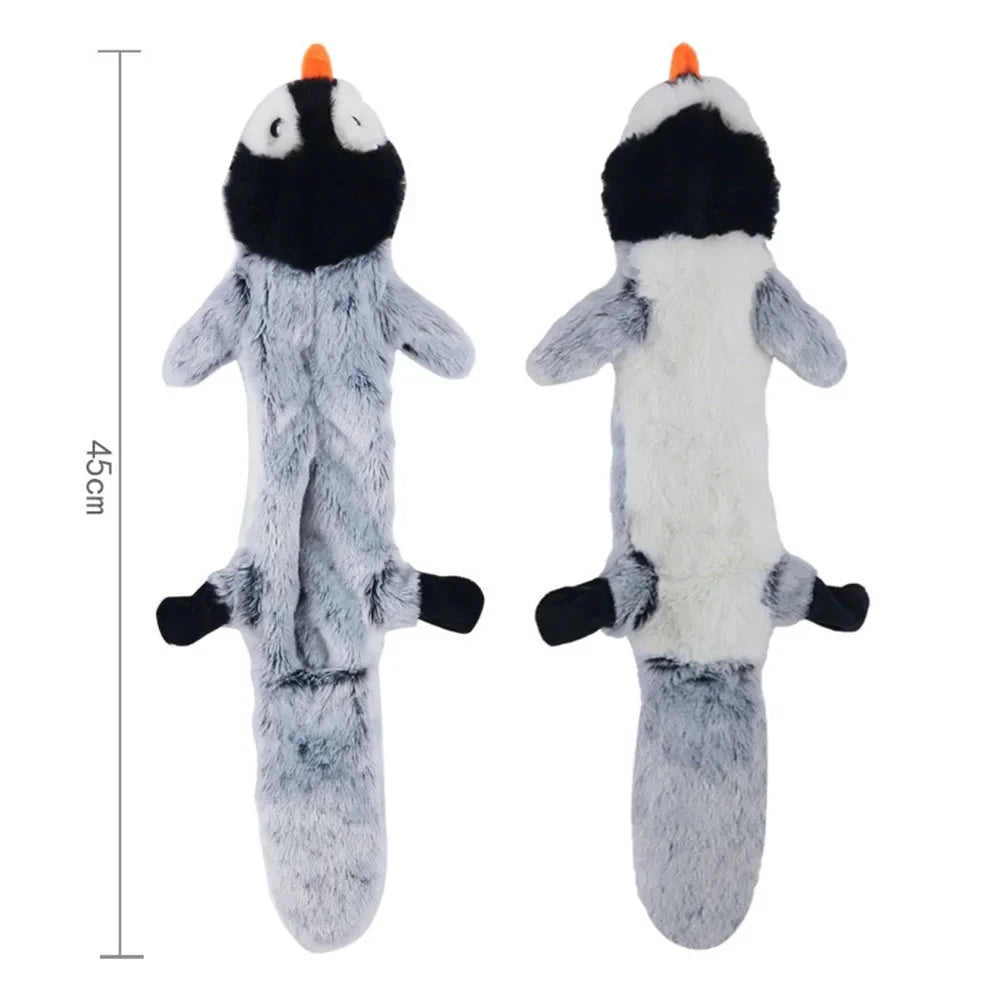 Jouet pour chien en peluche crocodile couineur avec papier froissé