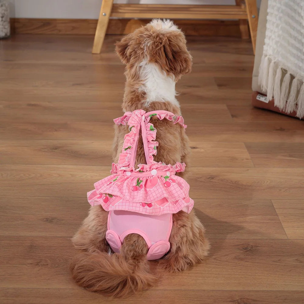 Female Dog Physiological Pants with Cute Print